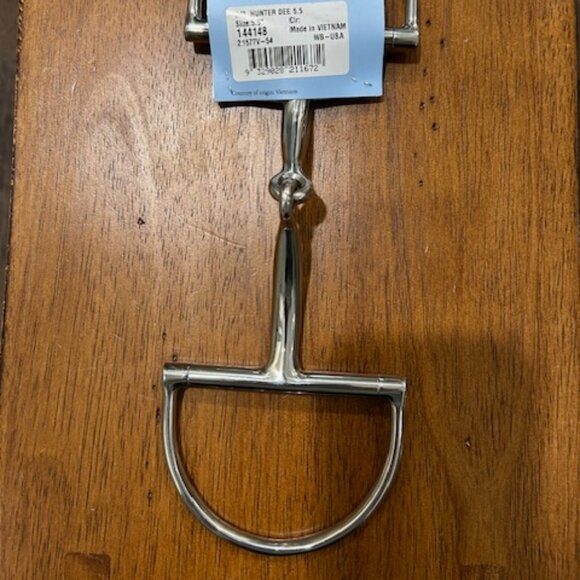 Korsteel Regular Dee Ring Snaffle 5 1/2 14cm JP Curve Bit - Picture 3 of 4
